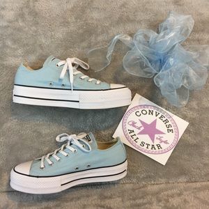 blue platform converse